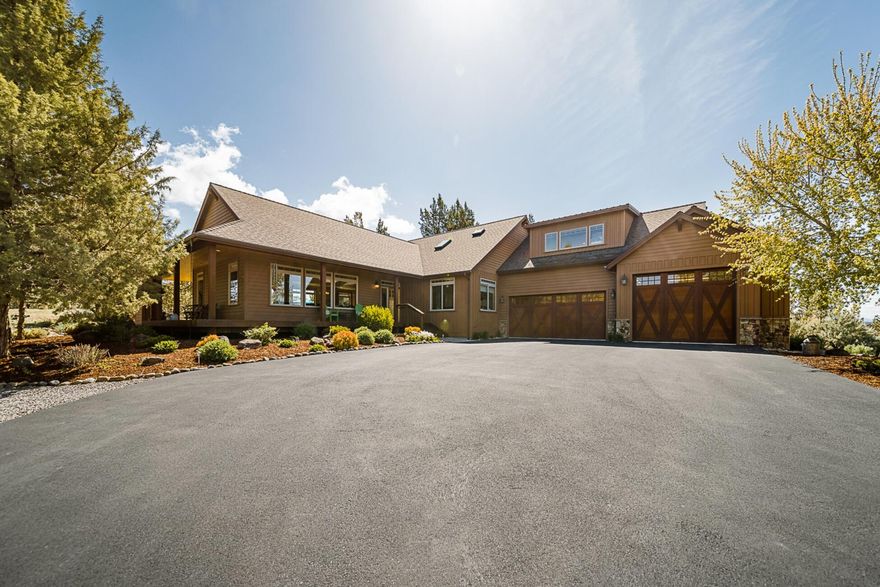 Pride in ownership show throughout this beautiful home on 10 acres just a short distance from Brasada Ranch. The peaceful, private setting with beautiful cascade views
and the canal to the north, gated paved driveway and covered wrap around deck and back patio with gas fireplace, built in BBQ, over head heaters and speakers, fire pit
and water feature make this the perfect place to call home. Open floor plan with lots of windows for natural light, new Bosch stainless steel appliances, large master
bedroom on the main level with access to the back patio, large master bath with soaking tub, walk-in tile shower and heated floors and a large bonus room upstairs with a full bathroom and a huge 30 x 52 attached garage. Not a drive by property. Buyers must be qualified prior to showings being scheduled.