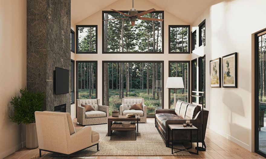 Brand new thoughtfully designed Forestbrook vacation home features a one-story Larkspur plan with your choice of contemporary or classic interior designs. Forestbrook is the newest phase of Caldera Springs' Eastern Expansion. Forestbrook vacation homes will feature a distinctively new way to own a vacation home within Caldera Springs. Located steps from the 220-acre Wildlife Forest Preserve, owners will enjoy full access to existing Caldera Springs amenities plus an array of forthcoming amenities—including an expansive proposed fitness center with pools plus a family-friendly park, miles of new trails, and much more. Additionally, owners will enjoy access to nearby Sunriver Resort and its amenities.  Taxes are not included and they have yet to be determined by the county.  The picture is an artistic rendering.