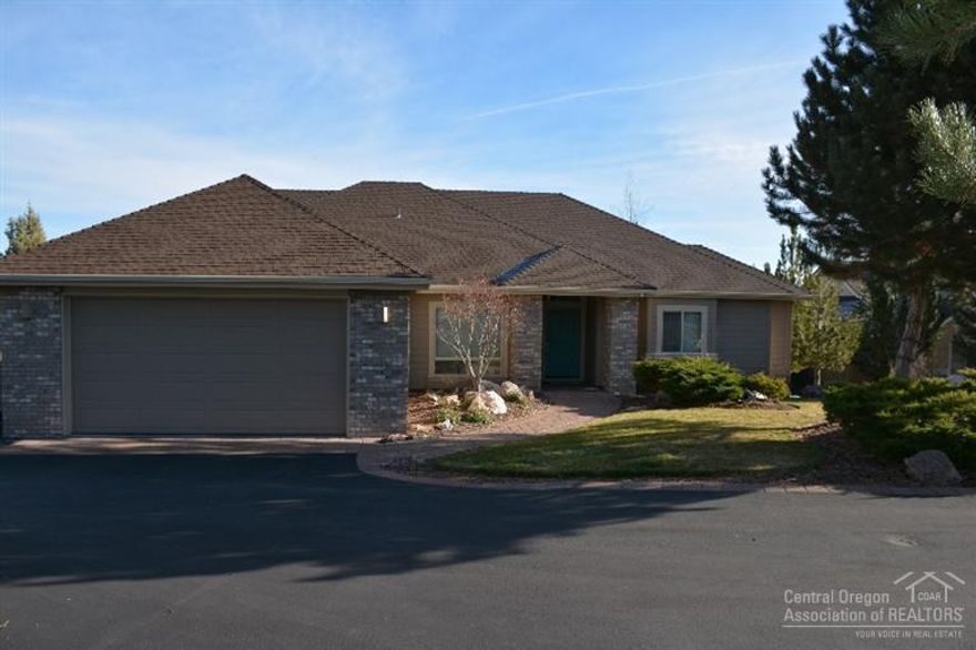 Stunning Views of Smith Rock, city lights and the golf course from this beautifully appointed home in The Falls 55+ at Eagle Crest Resort! One level home with extended great room plan perfectly situated at the end of a private cul-de-sac. Thoughtfully designed for exceptional living with expanded room sizes, luxury finishes and built-in storage throughout.