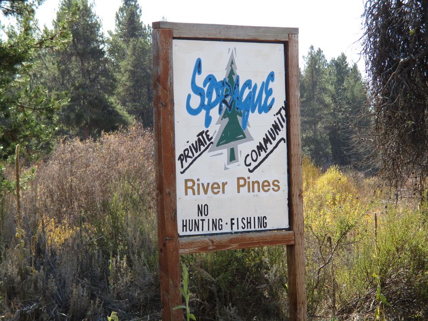 Sprague river pines  subdivision 2 lots together for $20,000 just over 2 acres with access to the Sprague River.  Has power available  at the road side. lots of trees.