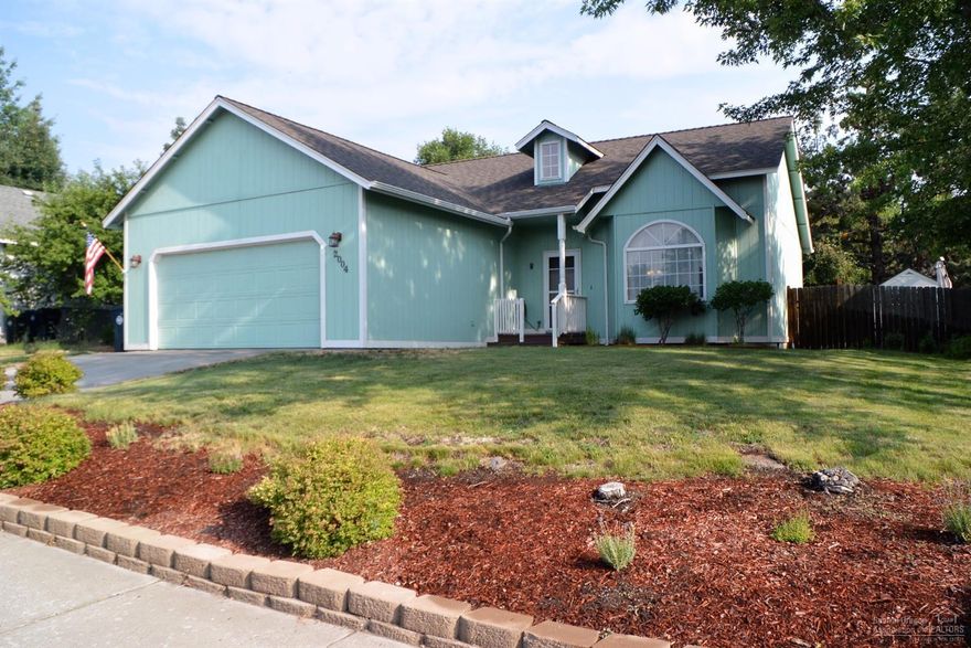 Immaculate 3 bedroom, 2 full bath home with utility room and double attached garage. Newly updated heat system with AC, New Roof, vaulted ceilings, sliding glass door off dining area leading to a large deck with pergola and stamped concrete patio, fully fenced back yard. Just 1/4 mile to PINE NURSERY PARK with sports fields, ball courts, natural areas, trails, picnic areas & fishing pond. This is a turn key home ready for it's next owner!