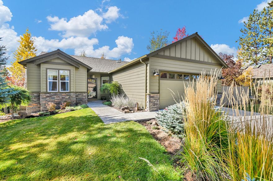 This immaculately presented home is set in the desirable River Rim neighborhood, with access to incredible lifestyle amenities, including parks, Brookswood Plaza, the meadow preserve, and miles of trails along the Deschutes River. Recently this home has had many charming upgrades, including oak hardwood floors throughout, new lighting, new interior trim and paint, wood wrapped windows, custom window treatments, new stainless kitchen appliances, and a beautiful new shiplap fireplace and mantel. The single level open floor plan incorporates 3 bedrooms and 2 full baths, the master suite is nicely separated from the 2 guest rooms. With River Rim's warm sense of community this home provides all the elements for relaxing and comfortable living in beautiful Bend.