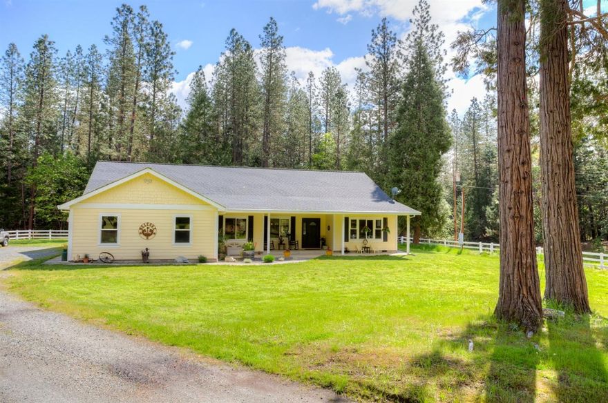 Roam, Ramble and Relax on your own Piece of Heaven. Welcome home to this Beautiful home featuring a 3 bedrooms + office, 2.5 baths, with 2442 sf; built in 2007. Great room with soaring ceilings, plant shelves, Lopi wood burning stove, hand scraped wood floors and large picture windows to enjoy the views. You will love the sunny and bright kitchen with granite counters, pull outs, walk-in pantry, gas cook range, snack bar, breakfast nook and formal dining. Master suite will be your own spa getaway with soaking tub, tile shower, walk-in closet, built-in hamper, dual sinks and French doors. Split bedroom floor, large utility room with utility sink and built-in ironing board. Bring your animals; a 2 stall barn with tack room, all fenced. An attached over-sized two car garage with 539 sf, RV parking, covered front porch; all nestled on 5 level and wooded acres. Tranquil and peaceful setting with all that nature has to offer. Put this on your list to show. Virtual tour.