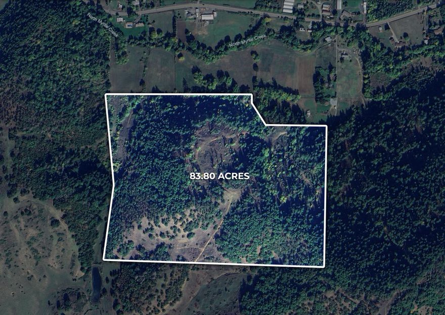 Location, location, location!! Seeking a homesite with amazing views of the valley at an affordable price? If so, this is the one for you! This 83+ acre parcel has homesite approval and is only minutes away from the town of Myrtle Creek! A mix of Madrone, Fir, & Oak trees run throughout the property and provide a forested ambiance to anyone that enjoys getting lost in the woods. Owner carry terms are considered as well. Very rare opportunity to find a large parcel in this location at this price point, so contact your agent today for a personal tour, before its too late!