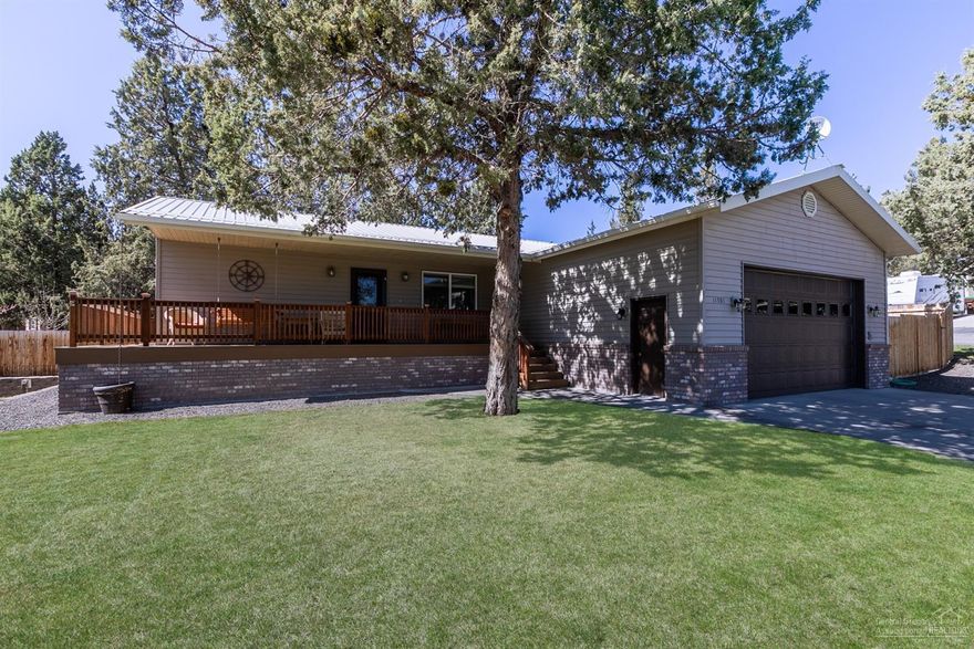 Beautiful home lacated in Ochoco West! Single-level home on a corner double lot. This 3 bed, 2 bath home has an open concept living. Large kitchen with plenty of storage & working space. Private master Ste w/ sliding glass doors to the deck. Entertainer's dream backyard, fully fenced, with drip system to flowers & garden in the back w/ fruit trees, pond, fire pit, planter boxes, green house, Cute Chicken Coop, paved patio, tree house, and RV parking w/ full hookups (30amps). Ochoco West has a community swimming pool, a shooting range, and over 1,388 acres where owners and their guests can bike, hike, ride ATVs, and fish in the stocked Joseph Fischer Reservoir. Call today before it's gone!!