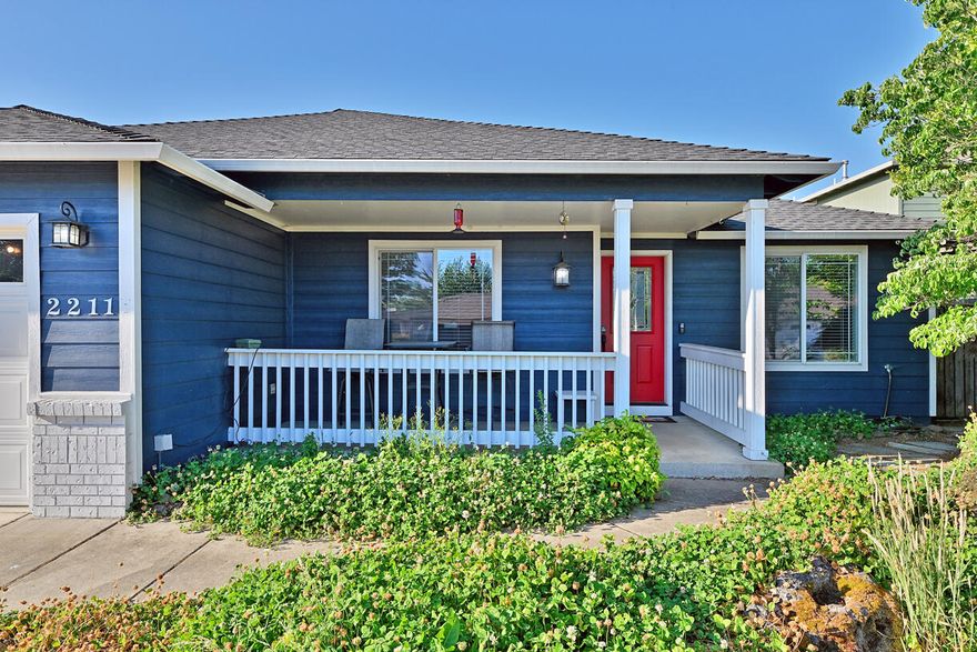 Step into this hard to find 4 bedroom, 2 bath home tucked away into a desirable SW Medford neighborhood. The primary bedroom features a spacious layout and a generous walk-in closet. Enjoy seamless indoor-outdoor living with French doors connecting the family room and primary bedroom to the serene back patio. Relax under the covered patio's ceiling fan or unwind on the small brick patio with shade awning. This property enjoys a rare level of privacy, backing up to state preserved wetland (not in a flood zone). Plus, with 12x30 RV parking, you have ample space for your toys. This home has been recently upgraded with a new 50-year roof installed in 2023, along with solar panels (leased) to reduce your energy costs. The home's HVAC system has also been updated with a new gas furnace and AC installed in 2024, ensuring a comfortable living space year-round. And, all appliances are included, making this turn-key home ready for you to move in and enjoy!