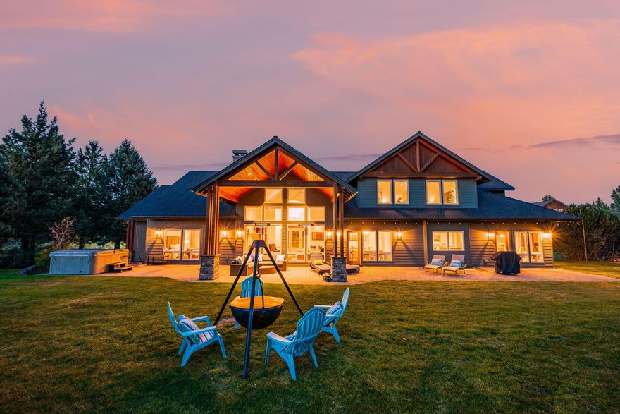 Experience refined country living just minutes from town in this immaculate 4-bedroom + office estate on 2.74 acres in Deschutes County. Enjoy breathtaking Cascade sunsets, peaceful privacy, and frequent visits from wildlife in your own backyard. The main-level primary suite features a luxurious tiled steam shower. New carpet, NEW High-efficiency furnace & A/C units provide year-round comfort on the upper level, gourmet appliances, 3 gas fireplaces, heated travertine floors, and central vac elevate everyday comfort. Three distinct outdoor living spaces, a fenced-in pool with new equipment, and a new basketball/multi-use sport court with overhead lighting make entertaining effortless. The extended 4-car garage pairs beautifully with a 1,929 sq. ft. heated shop featuring 220V/30/50 amp power, pull-through RV/boat bay with auto doors. Above, 858 sq. ft. of remodeled guest quarters (2021) provide flex space. With 1.25 acres of irrigation rights & serene natural beauty.