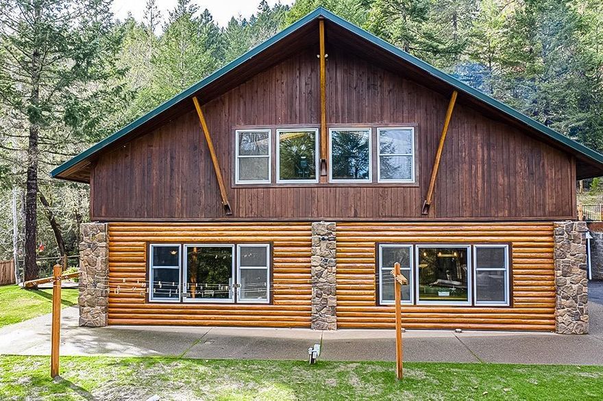 Peaceful Log Home is the secluded mountain hideaway delivering an atmosphere that is difficult to replicate. Breathtaking views of the valley & mountains. The home sits on 7.97 private wooded acres and was constructed in 1997 with timbers that were harvested and milled from the property. The custom light fixture in the dining room was meticulously designed and created with reclaimed wooden beams from The Macy's Warehouse in New York City. The home features two heat sources, one being a wood burning furnace that is connected to a thermostat in the house.The heat pump and the well pump were updated in the last year. The wood furnace can also heat the 2 water heaters in the home. Approximately 1.25 acres are fully fenced around the home also featuring RV hookups. Anyone considering purchasing the property should perform their own investigation into the uses and condition of the property. Buyer to do their own due diligence. Information shared is per the seller.