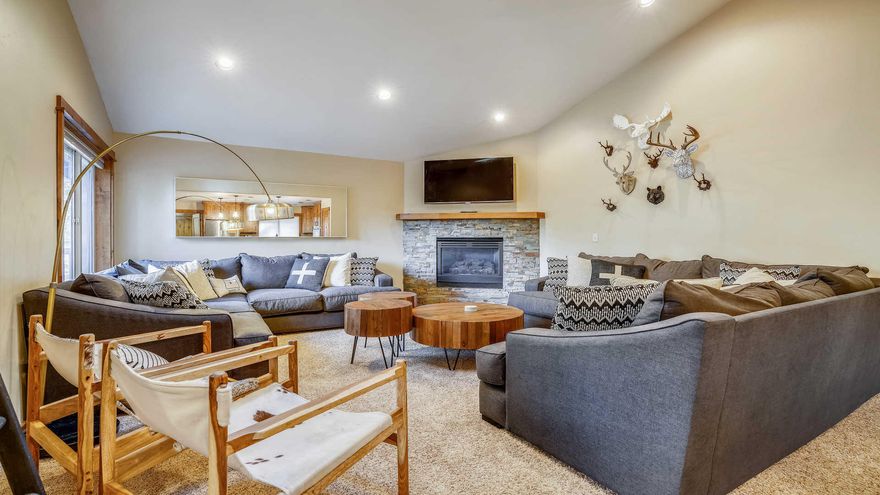 This beautiful single-level retreat offers 3 bedrooms and 3 full baths, including two private suites—perfect for hosting guests or multi-generational living. The spacious bonus room, currently styled as a media/bunk room, provides added versatility for fun and relaxation. Step outside to enjoy two expansive decks and a private hot tub surrounded by native landscaping—your personal sanctuary under the stars. Built in 1996 and substantial remodel 2014, the home includes central A/C, a cozy fireplace, a double garage, large utility room, and a paved driveway. Tucked in a quiet neighborhood just minutes from the Deschutes River, National Forest trails, and the North Pool, this Sunriver gem is ideal as a full-time residence, vacation home, or investment property. Experience the best of Sunriver living—where adventure and tranquility meet.