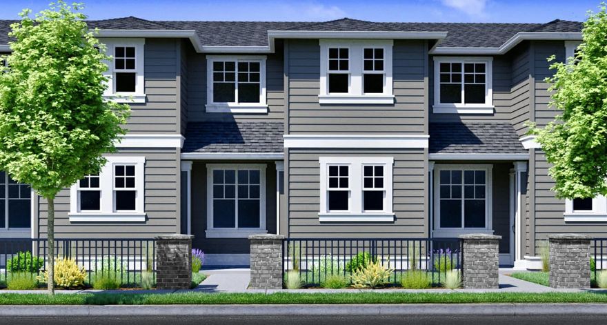 #190- Live large in a Parkside middle unit townhome by quality award winning Pahlisch Homes in our Petrosa Community in NE Bend OR.   You will love the open concept kitchen/dining/great room with cozy gas fireplace and light/bright loft with skylight!  Quality finishes include: 6 inch baseboards, choose your cabinet color, Quartz counters throughout, stainless steel appliances, luxury laminate plank flooring throughout main floor, bathrooms and laundry AND much more! Double wall construction for added insulation, gutters and more.   Photos are of similar floorplan, specs vary. Front yard landscaping and AC included.  Homeowners and residents here will have access to a full spectrum of private recreational amenities including swimming pools, parks, green spaces, and paved paths.  Estimated completion Spring?summer 2024. Petrosa Model Home is open Fri-Tues 12-5.  $5,000 buyer bonus when using Hixon Mortgage for.  Across from new city park and very near the Amenity complex.