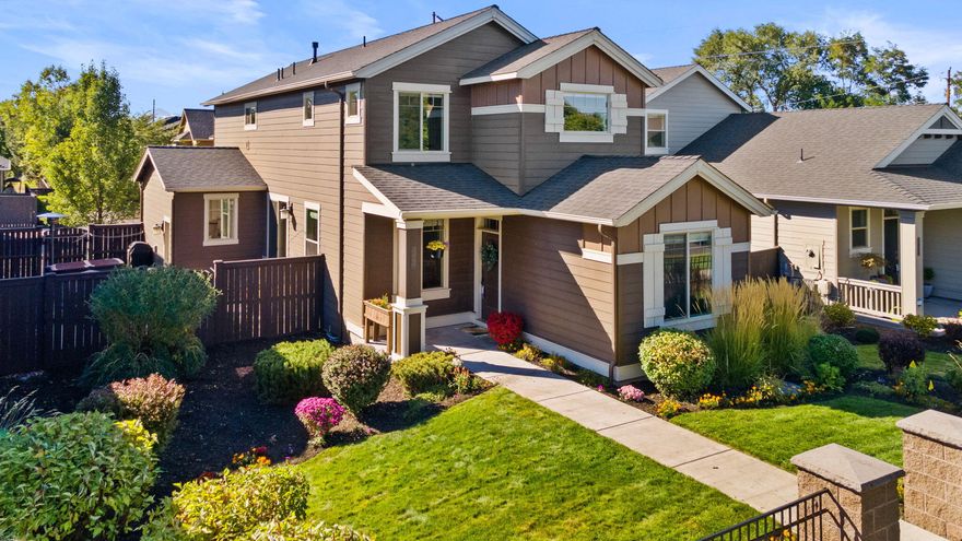 Located in the Lava Ridges neighborhood, this home offers an ideal blend of modern comfort & a vibrant community lifestyle. Built by Pahlisch Homes, this residence features a thoughtfully designed open great room concept. The main level includes a versatile space perfect for a home office or a guest room & a bright & inviting atmosphere. Upstairs, a loft area provides additional living space for a second TV area or a cozy retreat. Primary suite features coffered ceiling with fan, roomy walk-in closet & a custom-built, tiled two-person shower. With a spacious side yard & a 2-car garage w/workshop area, this home provides both indoor & outdoor functionality.  The neighborhood has a community clubhouse, park, and pool. The prime location puts it just steps away from Ponderosa Elementary School & the expansive 159-acre Pine Nursery Park, which features sports fields, walking trails, an off-leash dog park & fishing pond. The neighborhood also backs up to the Pilot Butte Canal trail system!