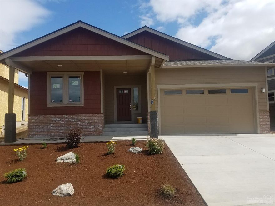 Attention to detail & craftsmanship is what Ross Built Homes delivers in this single level stunner. The gas fireplace with custom mantle lead you eye to the high pitch of the vaulted great room ceiling. The master suite includes an over-sized walk-in shower, double vanities. Additional details include hand troweled walls, large open kitchen with quartz countertops. stainless appliances and custom cabinetry, good master separation with A/C and a fully fenced yard. Photos are of a similar home.