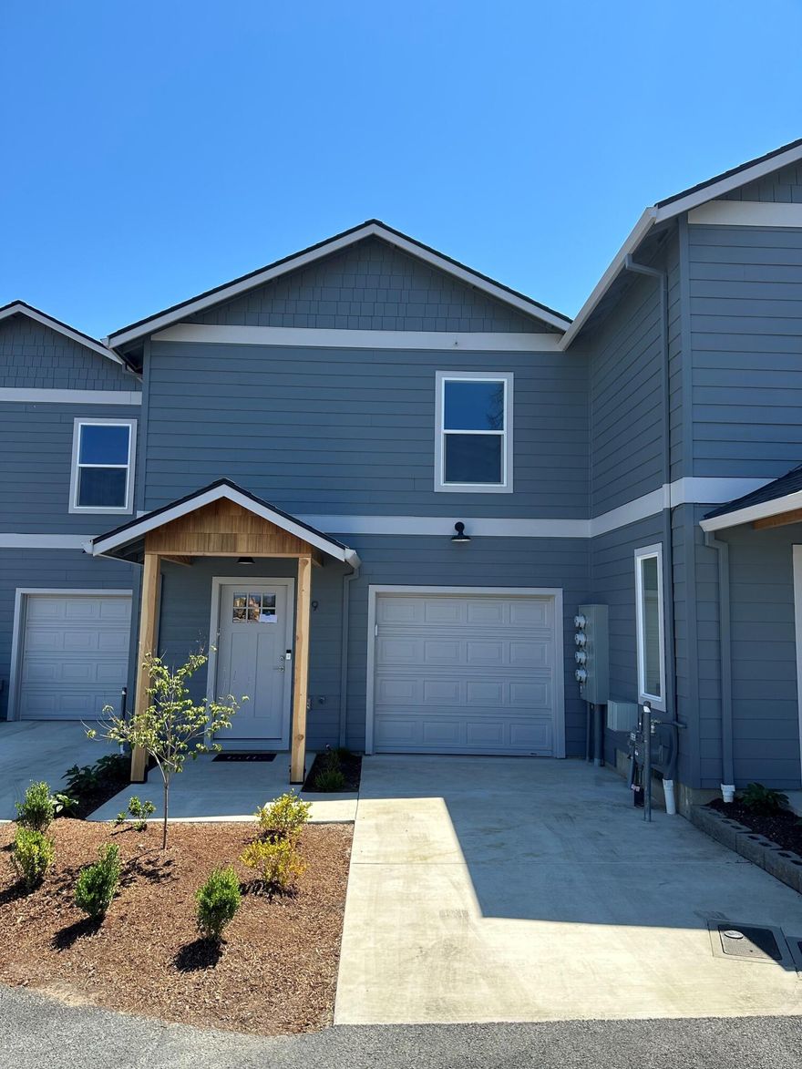 Park Rose Townhomes, beautiful new townhome community built by Olaf & Company, LLC. Park Rose Townhomes boasts generous open space with south facing decks that back up to Coleman Creek. 18 townhomes in total. This unit has three bedrooms and two and a half baths in 1361 Square feet. All three bedrooms are upstairs. Single car garage and kitchen on the main with a south facing living area that opens up to a covered deck. The thoughtfully
planned common area offer a walking path along the Colman Creek.