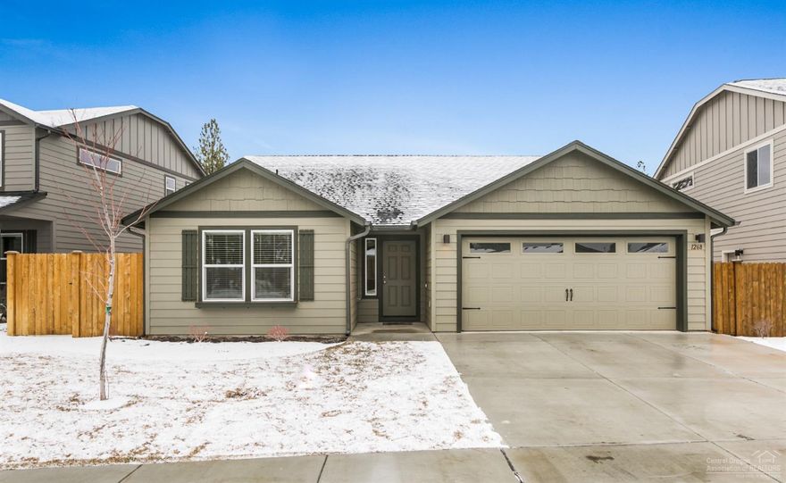Practically new single-level home in Village at Cold Springs in Sisters! This home features vaulted ceilings, granite countertops, A/C, large master with walk-in closet, and so much more! Close proximity to the Deschutes National Forest, hiking and biking trails, frisbee golf, schools and shopping. HOA covers front yard landscaping and common areas while backyard requires little maintenance.