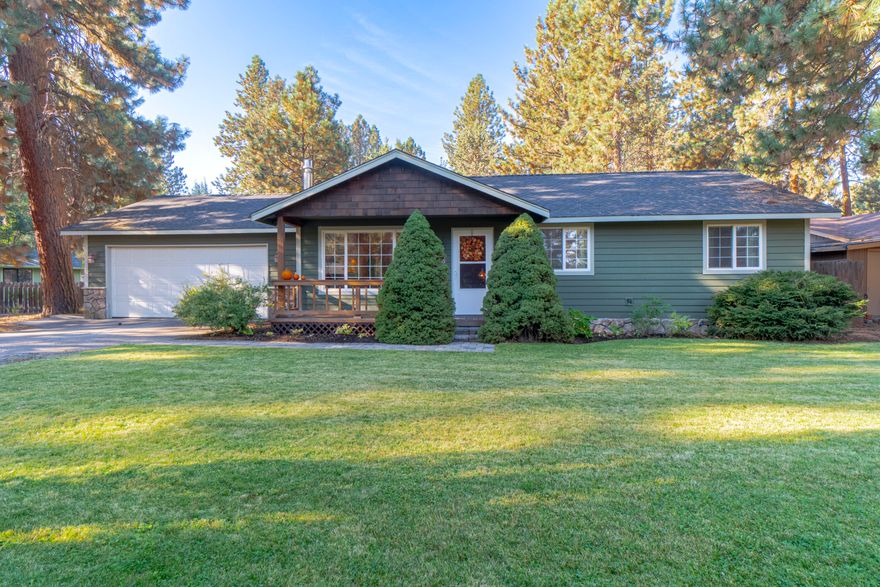 Pride of ownership shines throughout this lovely property, from the walk up covered front porch to the fully fenced and beautifully landscaped backyard. This home offers vaulted ceilings through the living room, cozy natural gas stove with brick surround, forced air, attached two car garage and additional RV parking! The back deck is perfect for enjoying those sunny Central Oregon days, and there is a stub for a gas bbq or fireplace, adding to the functionality of this amazing backyard space. Storage shed at the back of the property, and graveled path to it for ease of use. This home has much to offer, and is in a great SW Bend location near schools, trails, Brookswood Plaza, and just a short drive to the Old Mill District. Welcome Home!