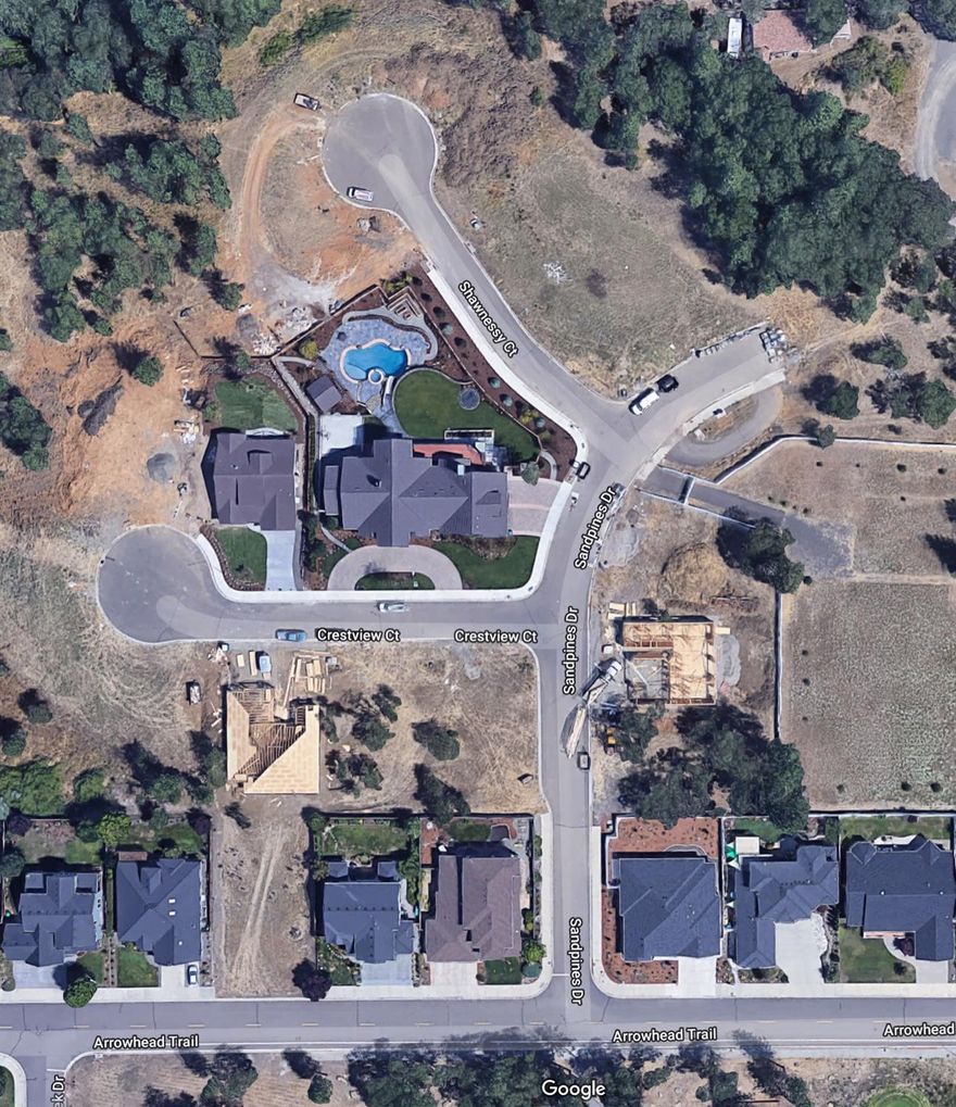 Large .37-acre residential lot in Eagle Point, less than 1/4 mile from the 17th green of the Eagle Point Golf Course, located in a nice cul-de-sac. All utilities in, ready for building permit. Use our custom builder or your own. Custom floor plans are available. Not part of the Eagle Point Golf Community and not subject to EPGC HOA dues. Buyers to do their own due diligence.