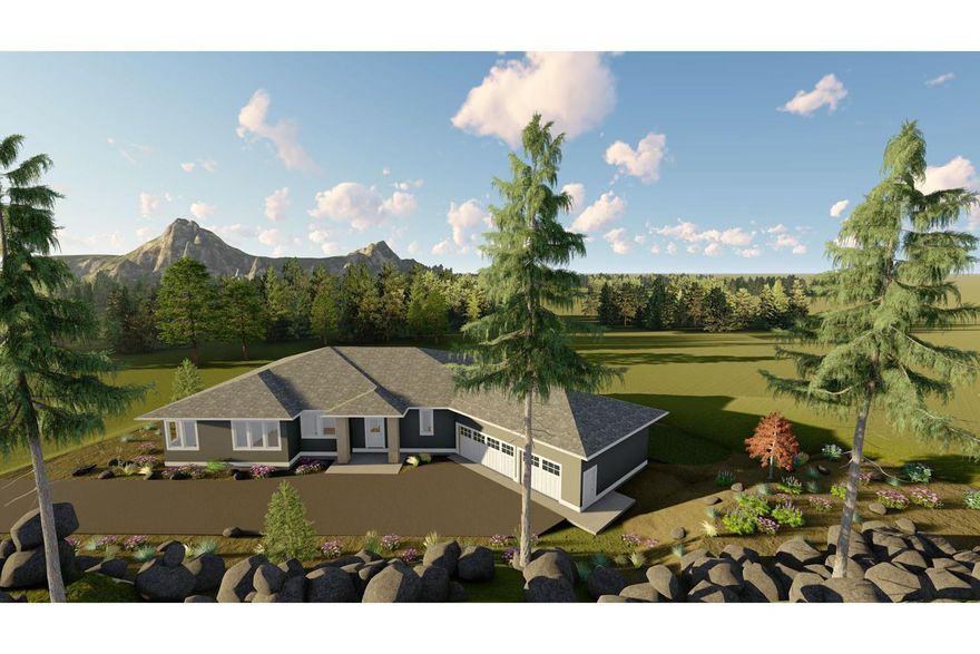 Under construction by Skylight Homebuilders. Award winning homes. 2019 Tour of Homes, best of show, best interior, best kitchen, best value. Great location near miles of walking/biking paths at Shevlin Park & close proximity of NW Crossing. Prairie style single level 3000 sq ft home w/open floor plan, 4 bedrooms, 3.5 bathrooms, mountain views. 16,000+ est. sq ft corner lot. Kitchen Features: Grey Rift Oak Cabinets, 48'' Dacor Dual Fuel Range, Bosch 24'' Dishwasher, KitchenAid Refrigerator, Sharp microwave drawer. These appliances are included in the price. Pantry, solid surface Pental quartz counters. Fireplace: Modern lineal 42'' in Family Room. 10' ceilings, 8' doors, utility mud room, 200 sq ft master closet, solid core doors in bed/bath/utility rooms. Driveway in rear of lot (like an alley) to 3 car garage. Images of mountain & landscape are Artist rendered.