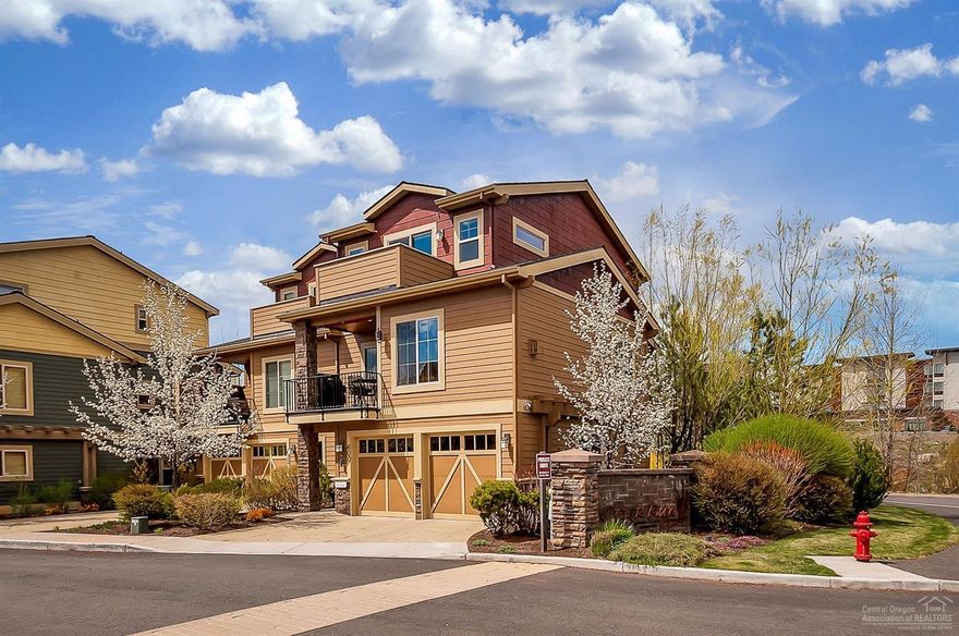 Live every day like you are on vacation in this well-appointed Otter Run townhome in Bend's Old Mill District. Entry leads to the 1st level bedroom & back deck. Great room floor plan on second level has a chef's kitchen and patio ideal for entertaining, as well as a junior suite. Top floor master has dual closets, vaulted ceilings, spa-like bathroom and a sundeck. Each floor has it's own sense of privacy and is serviced by an elevator. 2-car garage. Perfect Bend-lifestyle living near the river and downtown!