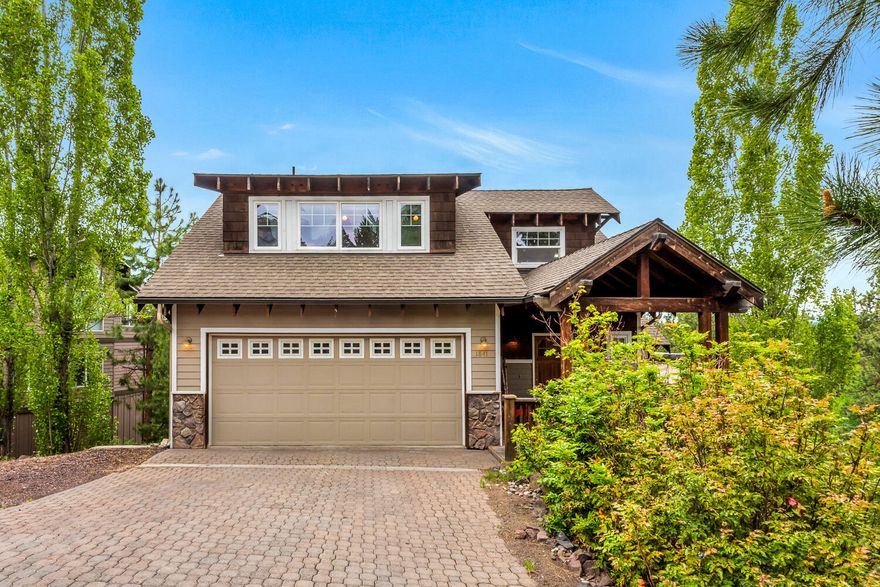 Featured on the Solar Tour of Homes this custom designed south facing solar home with territorial views is located in the heart of Bend. Both an active and passive design by Kathryn Gray of Urban Sun. High quality finishes & large open great room w/ 6 sliding glass doors to access the wrap around 900sf deck. The impressive architectural elements are purpose-built to achieve maximum solar benefits. In winter, the use of passive solar via over-sized windows helps to collect the heat on the south-facing elevation. During the summer months, deep overhangs, thick walls with extra insulation and insulated window coverings help keep the house cool. This house is a grid-tied power plant that can produce up to 3000 watts of electricity. With 300 days of sunshine annually, occupants see noticeably reduced energy expenses without doing a thing; moderate participation nets even more benefits. Close to parks, trails, top restaurants and shopping, this beautiful home is truly a must see.