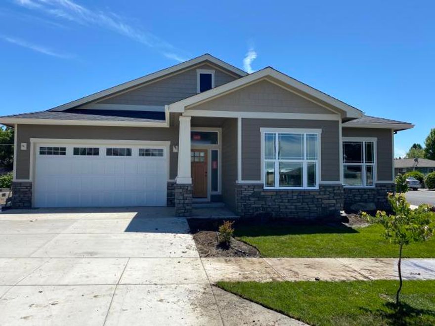 Own the first home in a brand new Chicory Village Subdivision in Central Point. This house has soaring 10 foot ceilings, gas fireplace, open concept floor plan, double stacked kitchen cabinets, upgraded lighting, and so much more. This house is still under construction, allowing time to pick finishes in the home to put a personal touch to it. Seller and listing agent are related.