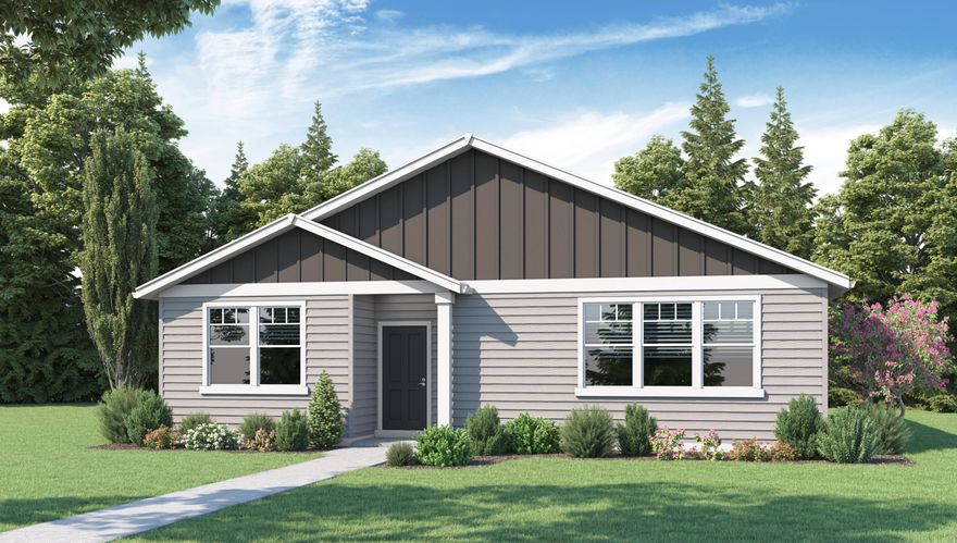 DR Horton's Canyon Ridge now selling!  Fantastic opportunity to own in fast-growing Redmond!  Conveniently located near Tom McCall Elementary School with EZ access to Hwy 97 & 6th Ave.  Enjoy outdoor activities at Dry Canyon and Quince Park.  The Aspen is a 2 bedroom, 2 bathroom Cottage with 1 car garage. Stainless steel gas appliances & white cabinets throughout. All interior and exterior finishes are pre-determined by Builder.  New Home Warranty and Smart Home Features.  HOA is $125.14 per month and includes front yard, common area maintenance, snow removal and more.   This home is currently under construction with estimated  3/12/21 completion. $3,000 closing cost incentive with the use of Builder's preferred Lender.    Model Home coming in February!  Please call listing agents for details.  Buyers to verify schools.  Rendering.