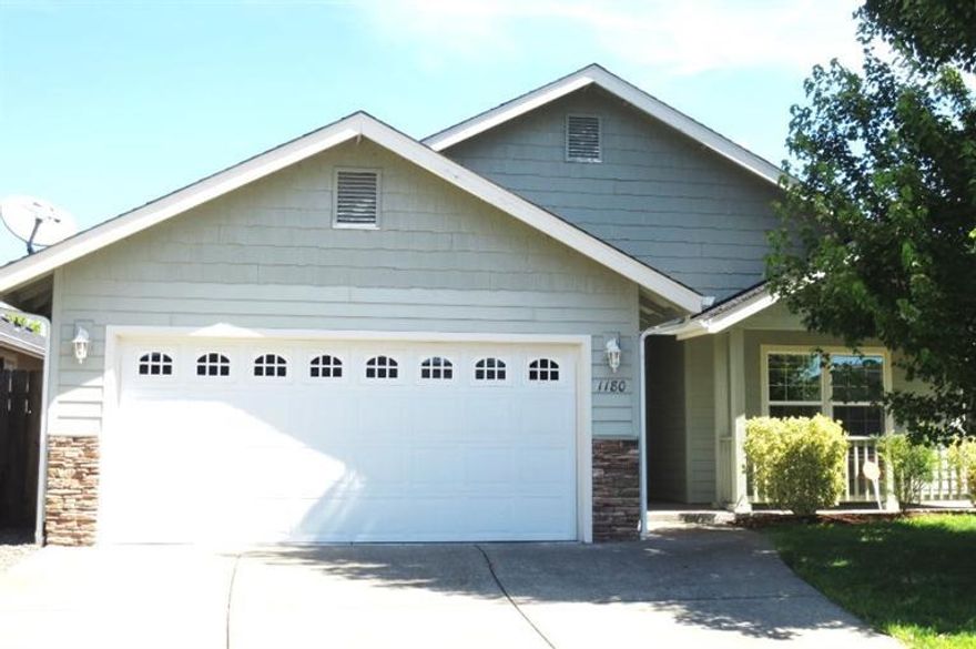 This well maintained home was built in 2005 and features 3 bedrooms, 2 baths in 1364 square feet and is located in a quiet cul-de-sac just minutes to shopping, medical facilities, and Rogue Community College. The great room is open and bright with vaulted ceilings, ceiling fan and lots of windows for natural lighting. The formal dining area, and open kitchen with island and eat at bar are terrific for entertaining. Spacious master suite includes a walk-in closet, dual sinks, and large shower. Outside features large covered front and back patios with a low-maintenance fenced backyard, lawn, and small garden area. District 7 schools. Call today for your appointment to view this wonderful home. It won't last long!