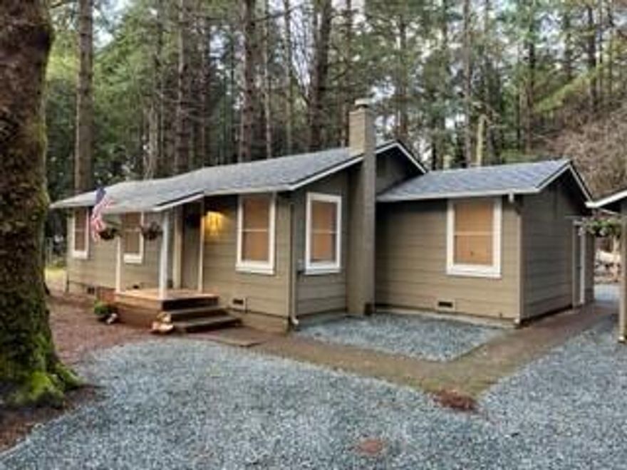 Quintessential country living. Private and quiet neighborhood. Gated property. 2 bedroom, 1 bathroom. Moss covered trees from every view. Completely renovated. Brand new well pump 17+ GPM. New roof, paint, cabinets, floors, sinks, faucets, granite countertops, doors, and heating system. Fully fenced and landscaped driveway. Too much to list. Two detached rooms, could be a possible art/massage/makeup/music/gardening/salon/workout studio. Mature trees and marketable timber. You won't find another house like this one.  Possible owner terms available. Make and appointment today. You won't be disappointed.