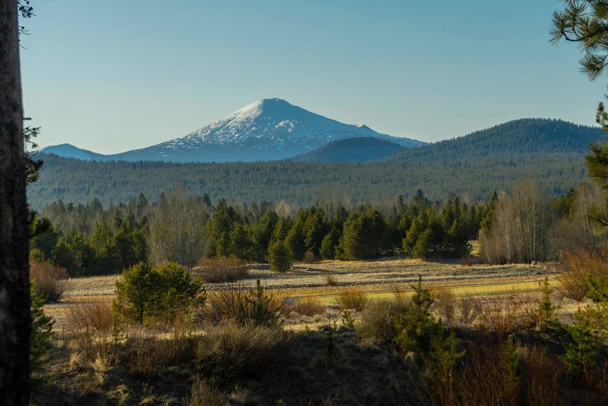 High mountain luxury in Caldera Springs with Mt. Bachelor views! Resting on over three-quarters of an acre, 320 Trailmere Circle welcomes you with live edge siding, tumbled travertine flooring, a beautiful stone fireplace, exposed trusses, and a gourmet kitchen/dining area. There are two Primary Suites on the main floor. The larger Primary Suite is oversized with a fireplace, his and hers walk-in closets, and an incredible spa-like bath with a deep soaking tub, large tiled shower with two heads and an impressive double vanity.
The kitchen features a 6-burner gas cooktop with a pot filler plumbed above and a custom hood. There is a very large bonus/media room above the 3-car garage and a large utility/mudroom. Downstairs, there is another bonus area with a paver patio and hot tub. Plus two comfortably-sized bedrooms and two full baths. Wine cellar too! This home has been thoughtfully sited to take advantage  of the panoramic views. Call or email today for a  private showing.