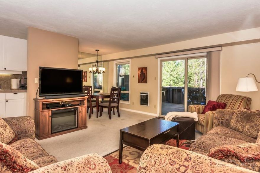 Well maintained Abbot House Condo located within steps of the Sunriver Village! Hands down one of the best locations in all of Sunriver. Walk or bike everywhere! Eat out and grab a drink across the street from your condo. Fully furnished and turn key this condo has existing reservations and an impressive short term vacation rental history. Enjoy this two bedroom, 1 bath unit. Ground level with a 240 sq. ft. deck facing the grassy, common area out back. Incredibly popular location within walking distance of Sunriver Resort, bike paths, tennis, golf, the village and the SHARC. Just 25 minutes from Mt.Bachelor ski area. Make this your year round get away!