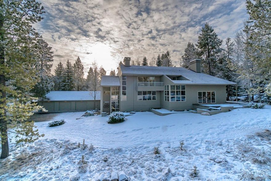 Award winning signature home; 1993 Oregon Custom Home of the Year & 2016 High Desert Design & Remodel of the Year. Located on the breathtaking Woodlands Golf Course with expansive view of the 16 tee & fairway, national forest and mountain range. Quality construction & attention to detail greets you as you enter this award- winning home. Property boasts 5-bedroom, 3 master suites, 5 bath, extensive living space for entertaining, yet warm & inviting, includes private living space off the master bedroom. This high quality home has spared no cost, with upgrades at all levels, from heated floors throughout, sand-cast solid bronze hardware, 3 car heated garage with built in cabinetry, front entry water feature, outdoor ponds and waterfall, hand-crafted floating continuous grain cabinets, custom concrete sinks, whole house sound system, extensive patio with endless views, & covered outdoor patio with DSC grill, to just name a few. Sold Fully Furnished.