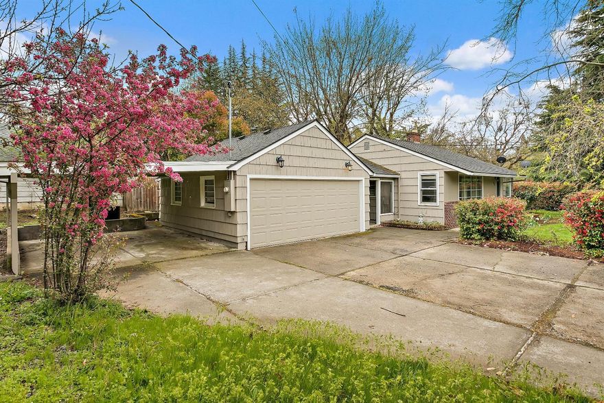 Old East Medford, mid century modern home. Right across the street from Ruhl Park and just down the road from the Rogue Valley Country Club. This cottage style home offer 3 bedrooms, 2 baths, 1404 sq ft of living space and sits on a spacious .21 acre lot. Built in 1951 this home has maintained it's original character, with new interior & exterior paint. 2 car attached garage with side covered carport. 2 Garden boxes and mature landscaping. Located in the desirable Lone Pine School District and just 1.5 miles from Rogue Regional Medical Center.
