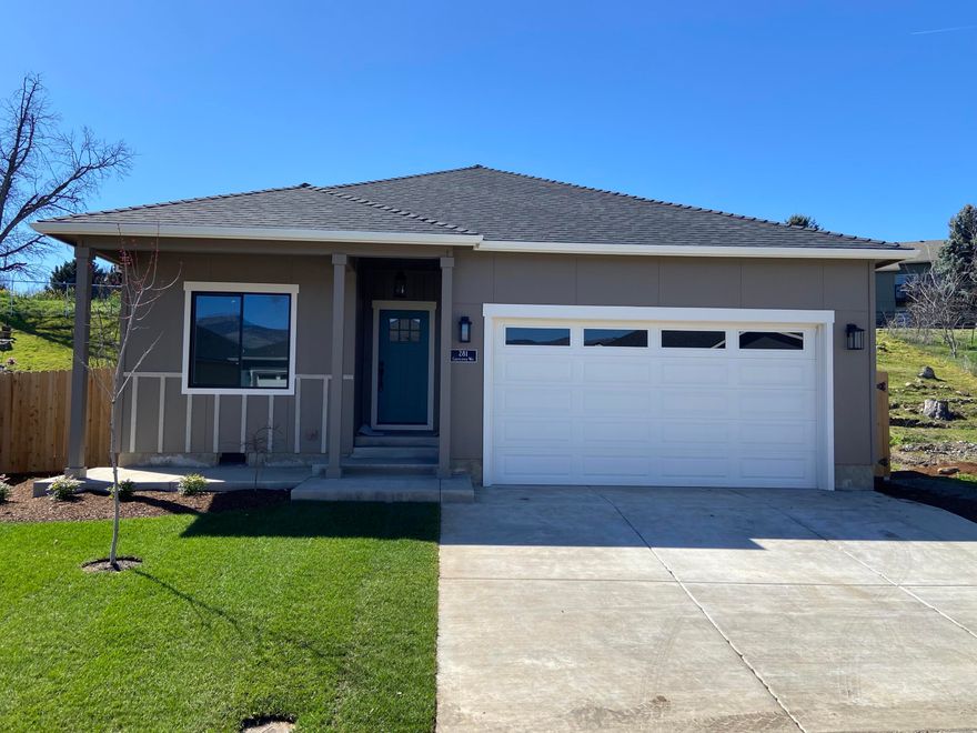 This beautiful modern farmhouse style single-story 3-bed/2-bath home by Rispoli Design & Build features 1,420 sq ft (per builder), 100% Hardie cement non-combustible siding & trim exterior, and is conveniently located in a 55+ community. Standard features ensuring quality & longevity are upgrades elsewhere. The open floor plan features high-efficiency ductless mini-split heating & cooling system, quartz countertops, laminate flooring, full door & window trim, porcelain tile, s/s appliances, solid-wood Diamond cabinets with soft-close doors & hidden hinges, fully finished garage with wi-fi opener, pre-wired for charging station, fencing, professional landscaping, fenced back yard, and more! Energy Star and Energy Trust certification ensures energy efficiency. HOA dues of $180/month include garbage, landscape maintenance, clubhouse and pool. Special financing available and ready for immediate occupancy.