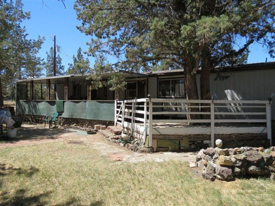 Crooked River Ranch seclusion that is relatively close to civilization. Be self-sufficient on your own 6.34 acre ranch, big enough and flat enough to raise your own beef, potatoes and vegetables. Enjoy BBQ grilling and picnicking on the expansive porches and decks.