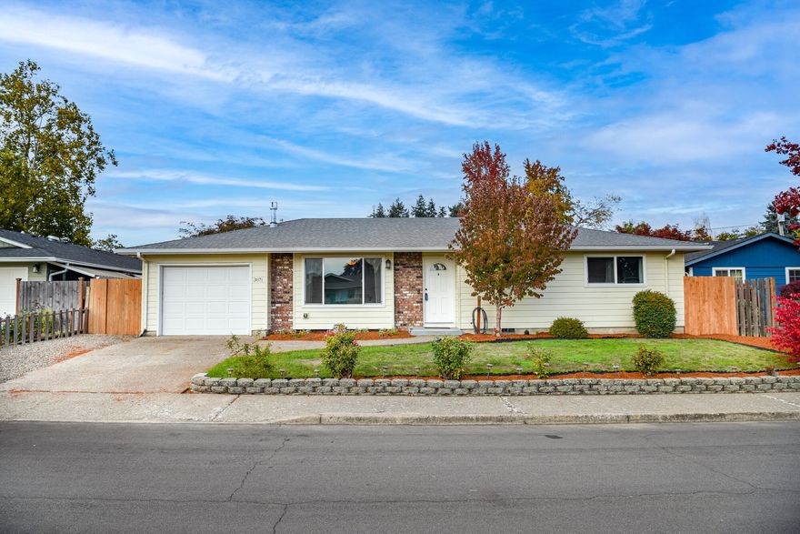 Welcome Home! Well maintained single level tucked in on a quiet cul-de-sac. Large picture windows fills comfortable living area with light. Spacious kitchen/dining area with an abundance of modern cabinetry for storage and prepping overlooks multi-use rear yard with entertainment areas, raised garden beds, 2 sheds, space for play or relaxation. Close to I-5 North/South. Close to Chemeketa.