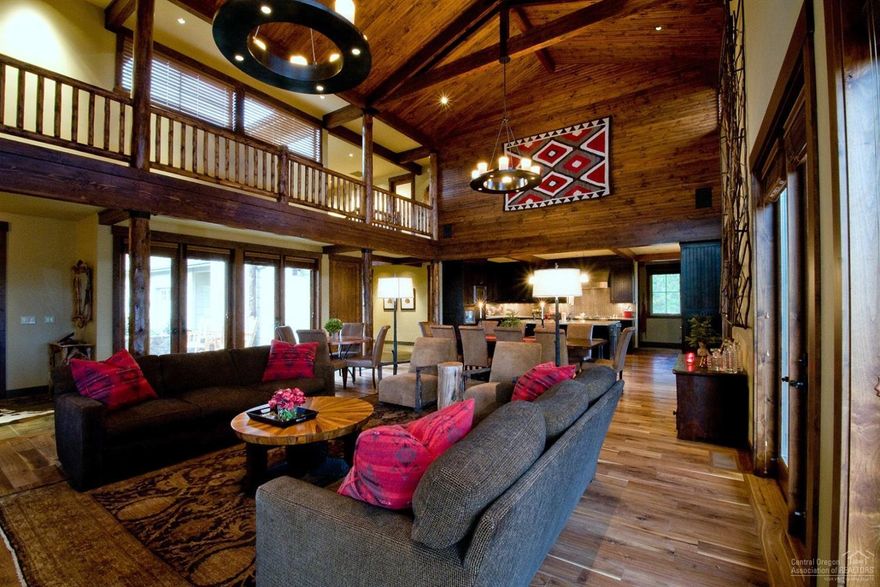 Rare opportunity to own in one of Sunriver's most prestigious locations along the edge of the meadow with open river views. Custom built in 2008, this home enjoys 5 well appointed suites, bonus room w/ pool table, theater room, plus outdoor fireplace. With luxurious finishes throughout and attention to detail only found in a custom built home, you really must see this home to appreciate it! Designer furniture package and high-end electronics package included as well.