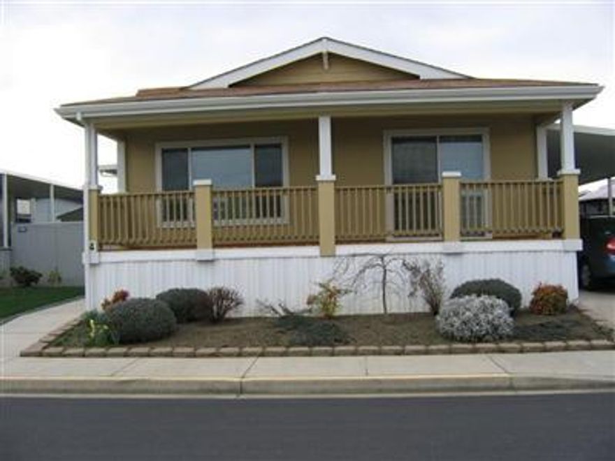 This beautiful home is a 2004 with 1336 sq. ft. 2 bedrooms, 2 bath and a nice size den could possibly be made into a 3rd bedroom, large living and dining areas, great kitchen all upgraded appliances and upgraded cabinetry. Tile back splash around counters. Large walk-in pantry. Also laundry room has newer washer and dryer and a louvered door to close off laundry room from kitchen. Low maintenance yard. Large front and back decks, totally fenced back yard with sprinkler system and a large shed. You must see this immaculate home. Seller very motivated!