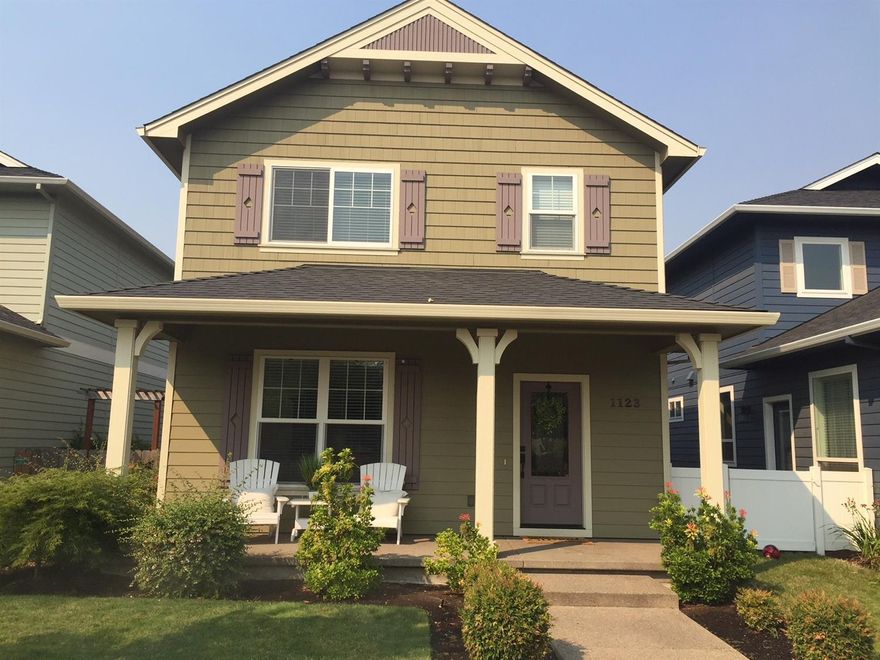 Almost new Vision Home built in 2012 with 3 bedrooms and 2 1/2 baths and 1589 sq. feet. This home has low maintenance landscaping and easy care interior. The interior is upgraded with granite counter tops and hard wood floors. Twin Creeks is a great development with community parks and lots of places to walk and play.Visit the virtual tour and move mouse for 360 degree tour of this beautiful home.