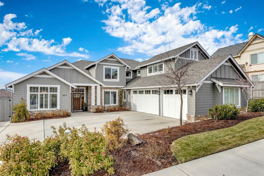 Stunning, custom home located in the desirable East Medford Summerfield neighborhood. Fantastic, custom floor plan built by Mahar Homes. Five bedrooms, plus an office and upstairs bonus room. Separate Living room and Family room. Chef's kitchen with large island and walk-in pantry. High end appliances including Wolf Cook Top, Thermador refrigerator and double ovens. Beautiful, light granite counters and subway tile backsplash. Luxurious, main level master suite with large walk-in closet, heated tile floors, and dual shower heads. Extensive custom wood work and built-ins throughout. Elegant, timeless interior color selections and window placements allow for great natural light. Well designed mud room and lots of great storage. Roomy, side load three car garage. RV parking area approximately 10' wide by 30' deep. Great location to schools, hospitals, shopping and the upcoming Summerfield Neighborhood park. Valley Views!