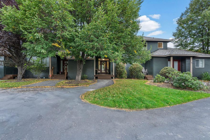 Calling all STR investors, vacation home seekers, and those yearning for the resort living lifestyle! This exceptional townhome has a proven track record as a successful short-term rental on Airbnb/VRBO, offering a seamless transition for its next owner. Fully furnished to elevate your living experience, with newer washer, dryer, oven/stove and fridge.  you'll love relaxing on the back patio or enjoying breathtaking views of the 1st Tee from the second-story Trex deck. Inside, vaulted ceilings and large windows fill the home with natural light, creating a welcoming space. The functional layout features a spacious kitchen, dining area, and cozy living room perfect for entertaining. Located near the Ridge Sports Center with access to two additional clubhouses, multiple pools, fitness centers, trails, and award-winning golf courses, this property puts resort amenities at your fingertips. Whether you continue its as a short term rental, make it your personal getaway, or both.