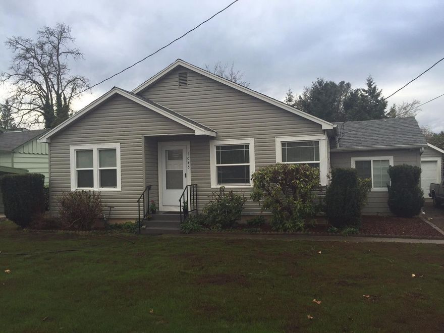 Completely renovated home on sizable lot. Quaint and cozy home with split floorplan. Everything new! Brand new roof, downspouts, interior and exterior paint, flooring, blinds, fixtures, and many of the windows. Fully remodeled kitchen with brand new range oven and refrigerator. Fully renovated bath with built-ins Close and covered, detached laundry / utility room with new paint and flooring. A detached 1 car garage with work shop space has a bonus room on the backside that could be an office, man cave, playroom, craft room, etc. Nice size lot with plenty of space for an outbuilding, play structure or more. This little beauty has a newly seeded lawn, so please stay off the front yard.