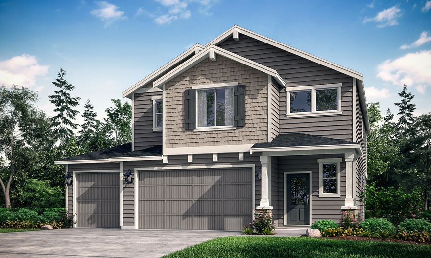 Welcome to Quail Run! A gorgeous community overlooking the Eagle Point Golf Course with views of the Table Rocks and surrounding mountains!!. *Incentives available, ask agent for more details.* Find freedom and flexibility in the 2321 which features four bedrooms + a loft and three full bathrooms! Your covered porch guides you into the entryway, heading either into the open great room or up to the second floor. Downstairs, the great room opens to the kitchen and dining for optimal connectivity, and the den boasts a walk-in closet, giving you the freedom to have a main floor guest room with a full bathroom just a few feet away. A gas fireplace will keep you cozy in the winter, and easy access to the back patio from the dining room gets you outside into summer outdoor activities.  Floor plans are computer generated and actual construction may vary. Please check in with onsite agent. Estimated completion date: December, 2025.