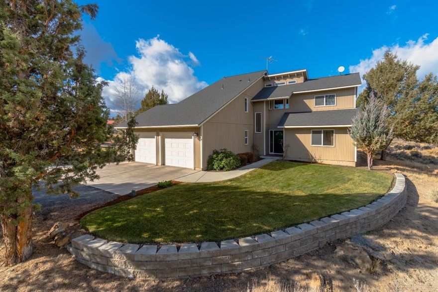 Just minutes from Bend, Sundance truly brings privacy and proximity together in the heart of Central Oregon. This light & bright, well cared for home shows pride of ownership throughout. Plenty of privacy sitting on nicely treed 3.14 acres with space for a future shop. Vaulted ceilings throughout, solid slab granite kitchen counters plus lots of windows bring in natural light including 3 sliding glass doors. Master suite includes it's own private balcony enclosed with windows and tile flooring. Master bath features two sinks with solid granite counters, tile floors, tiled wall shower and his and hers closets. Furnace and roof replaced in 2010 as well as updated toilets, faucets and tubs truly make this home move-in ready. This home has tons of storage with multiple closets, linen closets, extra space off the master closet and additional storage above the garage. All of this, just minutes from the Deschutes National Forest for endless recreation. Don't miss this one!