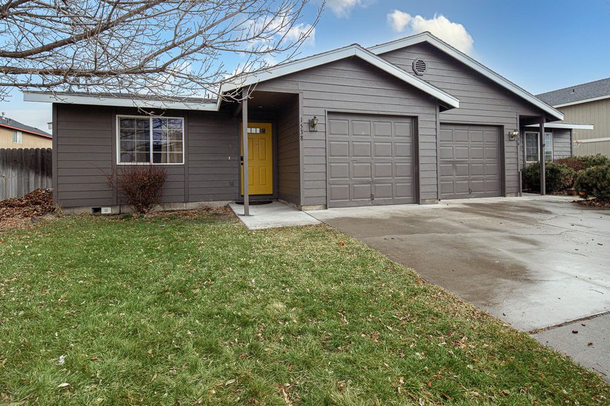 Ready to go investment property! This well maintained duplex is situated in NE Redmond, close to amenities & downtown. Fresh exterior paint, new kitchen countertops in north unit. Both units are turn key with refrigerators, ranges, dishwashers, washer & dryer. New water heater in south unit. Gas forced air & central A/C. Single car garages for both units, ample parking both off & on street. Kitchens are spacious w/tons of storage. Full laundry rooms & linen storage. Laminate flooring in main living areas, vinyl in kitchens. Master bedrooms are oversized, attached baths have dbl vanity & stall shower. Second baths have tub/shower combo & single vanity. Both units have fenced yards & front is landscaped. Bring your best offers!! Showings this Friday & Saturday only.