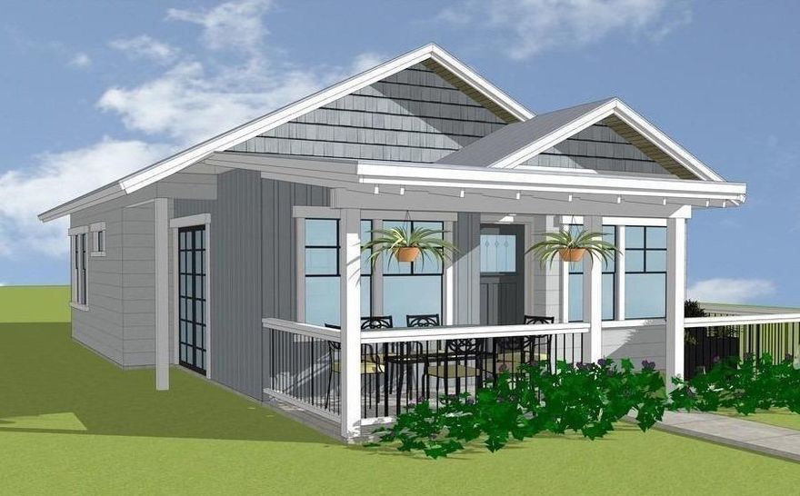 Welcome to Ashland's Garden Cottages- KDA Homes' newest innovation community! Beautifully designed for a sustainable lifestyle, these twelve distinctive cottage homes include drought-tolerant plantings, pollinator garden and community common space. Homes are Earth Advantage Platinum certified, Net Zero Energy certified, and offer installed solar panels and a unique Shared Electric Vehicle program. This stylish two bedroom, one bath stand-alone Madia plan features covered porches, resilient plank flooring, quartz countertops, custom stained cabinetry, Energy Star stainless appliances, tile shower surrounds and flooring, designer lighting and a custom paint color package. Every KDA Home includes a 1-10 Builder-backed warranty, low monthly association fees, and custom-quality construction. The project is Lifelong Housing certified and meets Ashland's Fire Safety standards. Convenient to the Ashland Plaza, dog park and Bear Creek bike path. Final finishes/specification subject to change.