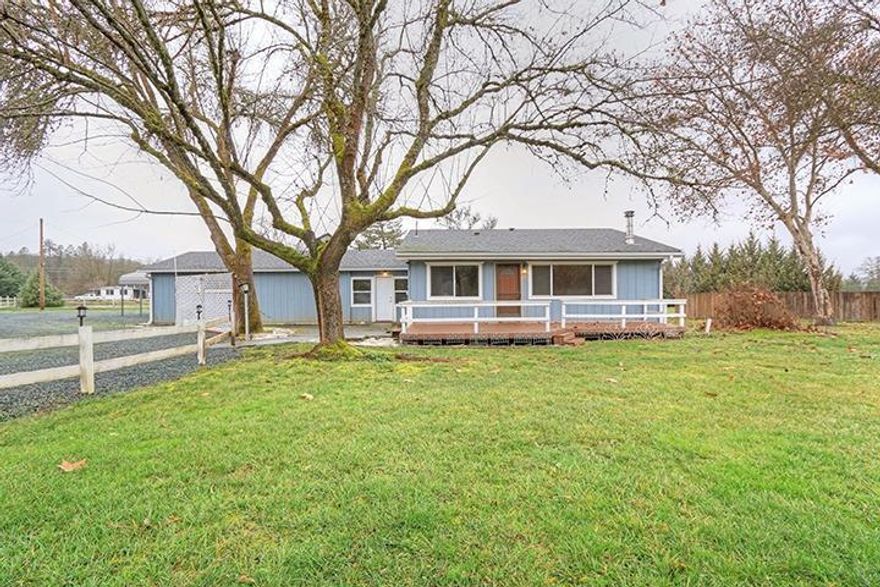 Enjoy your own little slice of country living in this ranch-style home! Sitting on a beautiful 3.67 acres of fenced, level land, this is the perfect place to bring your horses or plant your dream garden. The home features 2 bedrooms, and an office/den that could be converted to a third bedroom. The home also features an added bonus room and heated laundry room. There is plenty of space for all your hobbies. Recent upgrades include a new roof, new double-paned windows, new garage door and entry doors, and more! There is plenty of parking with the attached two-car garage, covered carports, and covered RV space. Plenty of privacy in a family-friendly neighborhood, and ready for your finishing touches!