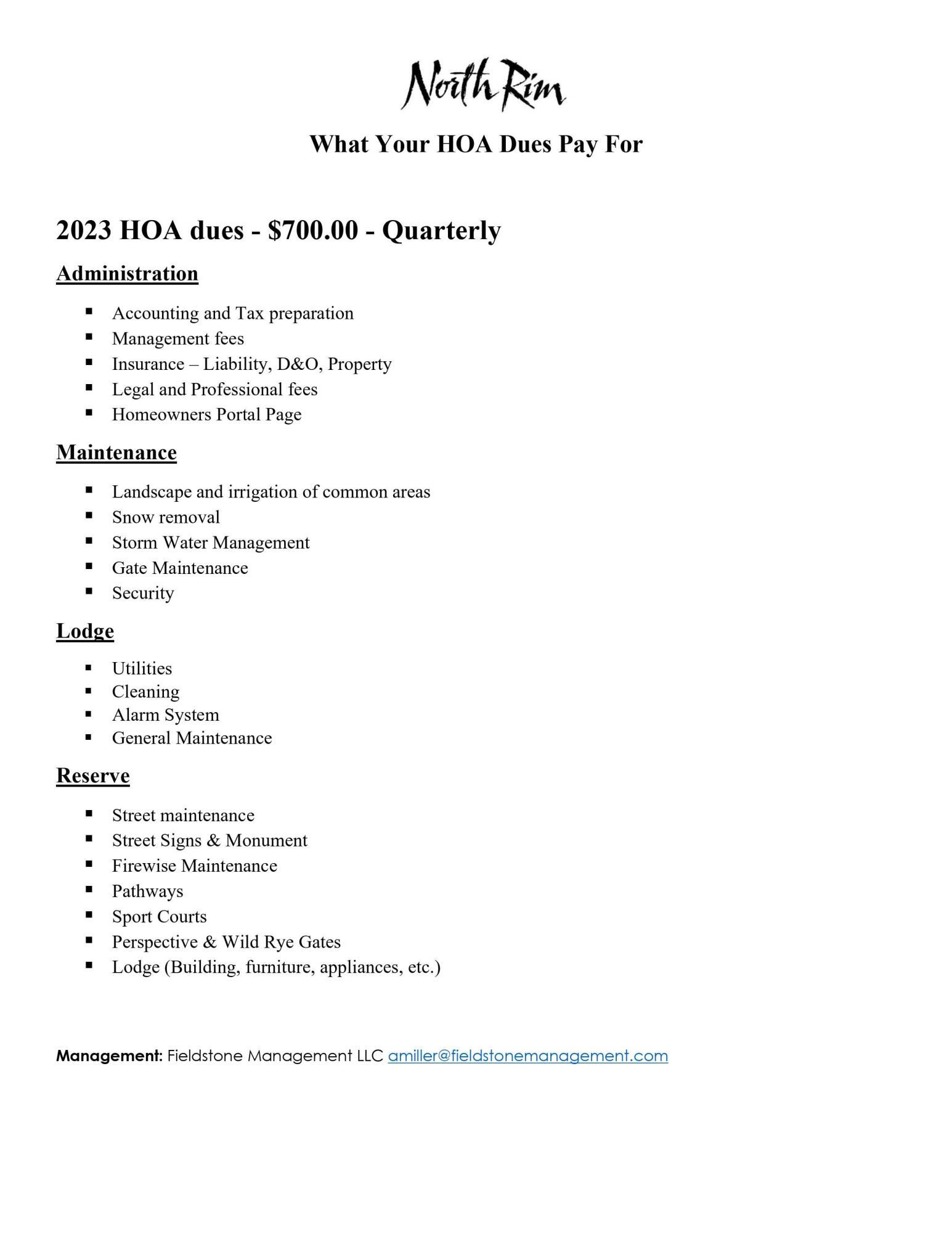 North Rim - Residential