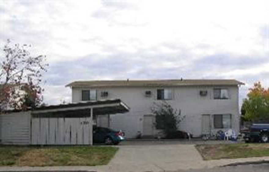 Great tri-plex located in good central location. Townhouse type, two bedroom, one and one-half bath units. Each unit has stack washer and dryer and small back yard with patio. Carports with storage sheds. Solid rental history.