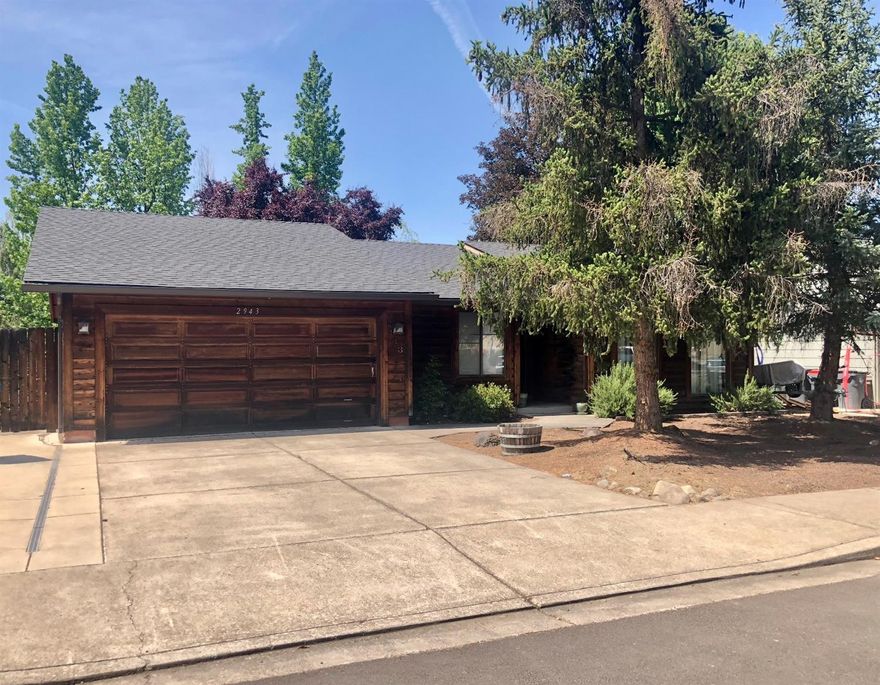 This single level 3 bed 2 bath home has tons of potential. Spacious great room with beautiful brick fireplace leads into kitchen. Master suite has walk in closet with lots of light. Home features skylights and large bedrooms. Large backyard with deck has room for pool or??? Partially paved area on the left side of the house for RV parking. New roof and gutters in 2017. Listing Agent is related to seller.