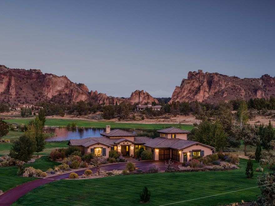Custom-built by Norman Building & Design, this COBA Tour of Homes award-winning residence in Ranch at the Canyons captures the artistry of light, texture, and open space. Designed for those who value craftsmanship and connection to the land, its wide-plank oak floors and beamed ceilings frame breathtaking Smith Rock, lush meadows & reflecting ponds. The open kitchen anchors the home with a quartz island, Wolf range, and Sub-Zero refrigeration surrounded by windows that fill each space with natural light. Three ensuite bedrooms, a view office, and a detached casita offer privacy and retreat. This is the only property in Ranch at the Canyons where horses may live on-site, with a reimagined 100-year-old barn, paddocks, and tack room. Ownership includes 1/46th share of 1,700 acres ranch with access to the clubhouse, pool, vineyard, and equestrian center, creating a truly remarkable Terrebonne estate.