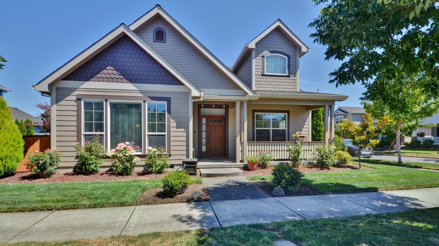 Looking for a beautiful custom home in the Twin Creeks development? This home was built by Vision Homes and reflects the high quality of design and workmanship expected from this well-known builder. With three ample size bedrooms and 2 1/2 baths, this home offers over 2150 square feet of living space to relax and entertain. The master suite is located on the main level and is exquisite! It has a soaring, two-story ceiling with high southern facing windows that offer lots of natural light. The ensuite bath has a large jetted tub as well as a spacious shower, and it is adjacent to the big walk-in closet. Stunning hardwood highlights the formal dining area and kitchen. Granite counter tops, stainless appliances, tile flooring and beautiful custom cabinetry add to the elegant feel of this home. All the wonderful amenities of the Twin Creeks community are just moments away!